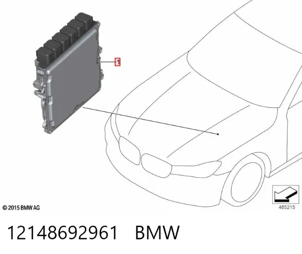 Блок управления двигателем 12148692961 BMW
