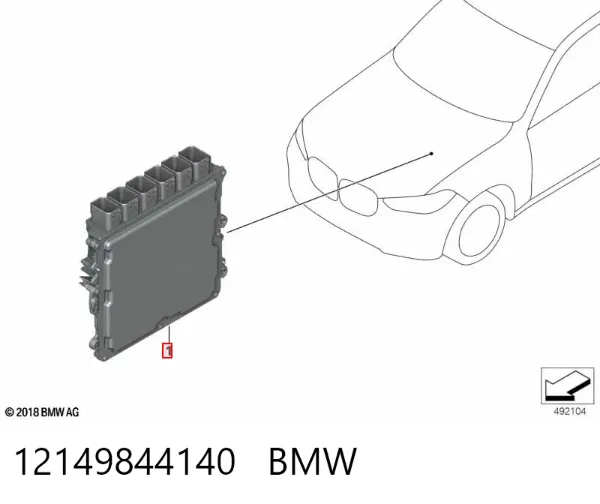 Блок управления двигателем BMW X5 G05, F95