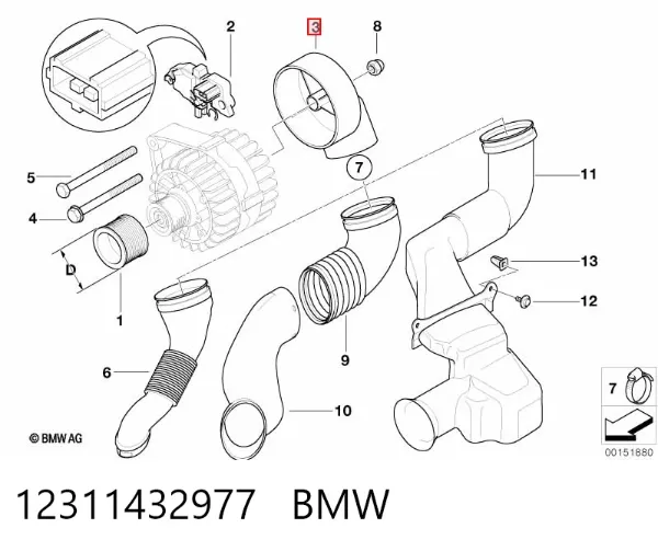 Генератор 12311432977 BMW