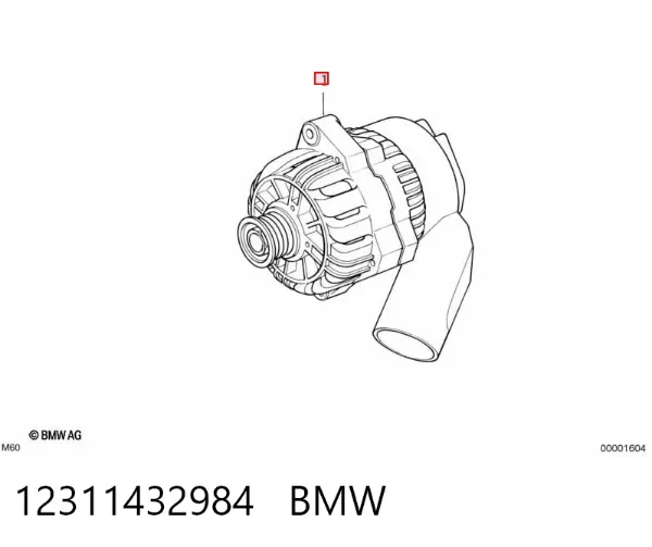 Генератор 12311432984 BMW