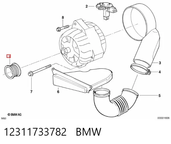 Шкив генератора BMW 7 E32