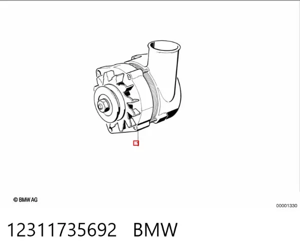 Генератор 12311735692 BMW