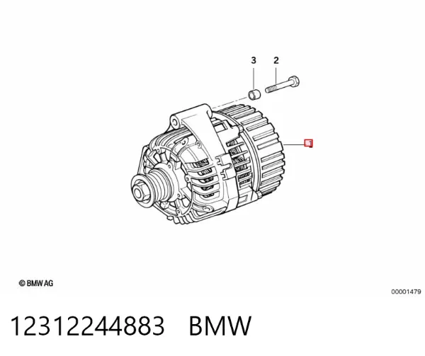 Генератор 12312244883 BMW