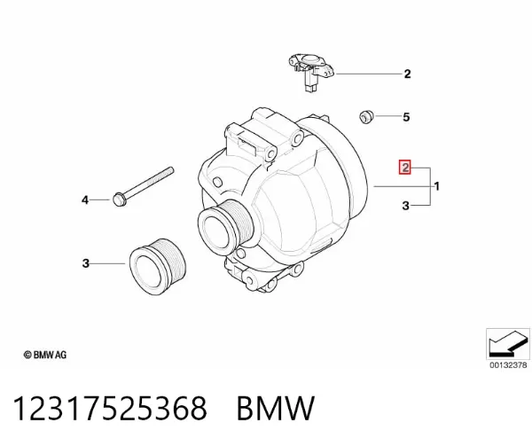 Реле генератора 12317525368 BMW