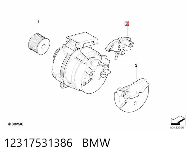 Реле генератора 12317531386 BMW