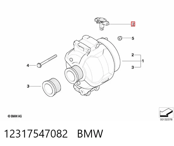 Реле генератора 12317547082 BMW