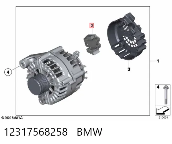 Реле генератора 12317568258 BMW