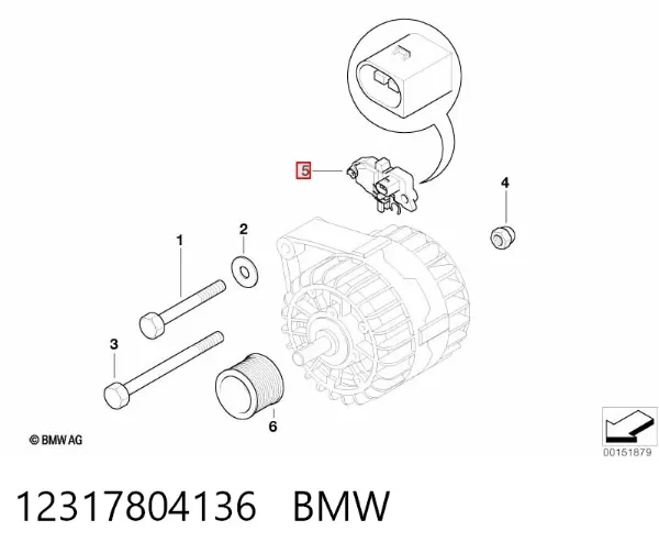 Реле генератора 12317804136 BMW