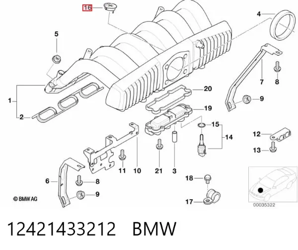  12421433212 BMW
