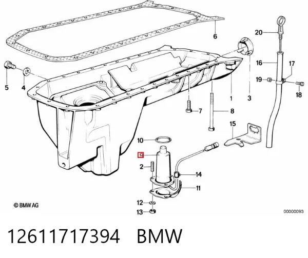 Датчик уровня масла 12611717394 BMW