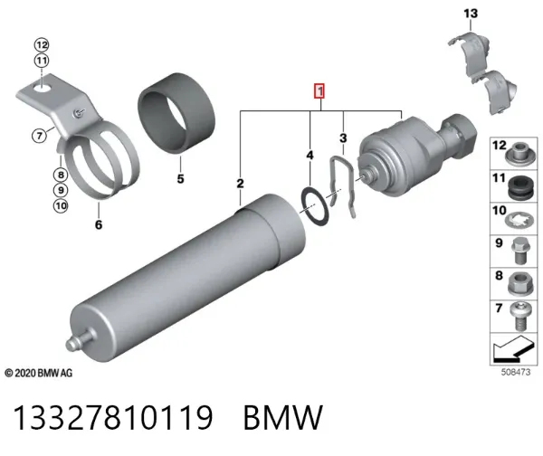 Блок подогрева топлива 13327810119 BMW