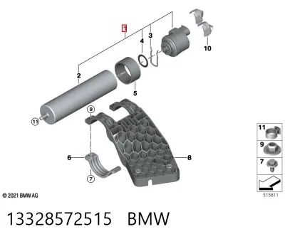 Блок подогрева топлива BMW 13328572515