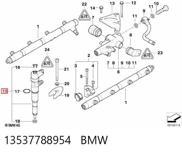 Топливные форсунки 13537788954 BMW
