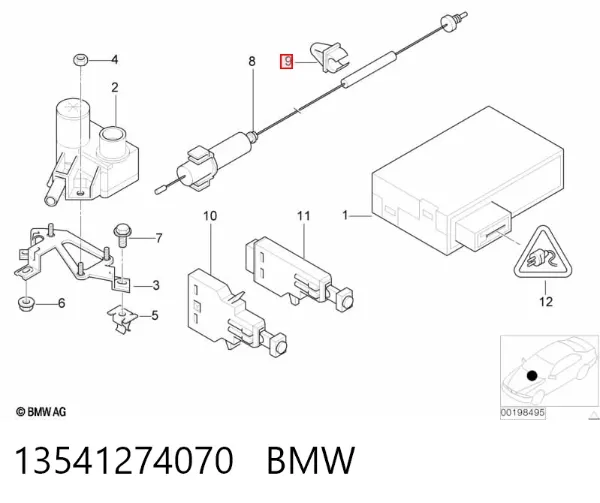 Опора троса педали газа 13541274070 BMW