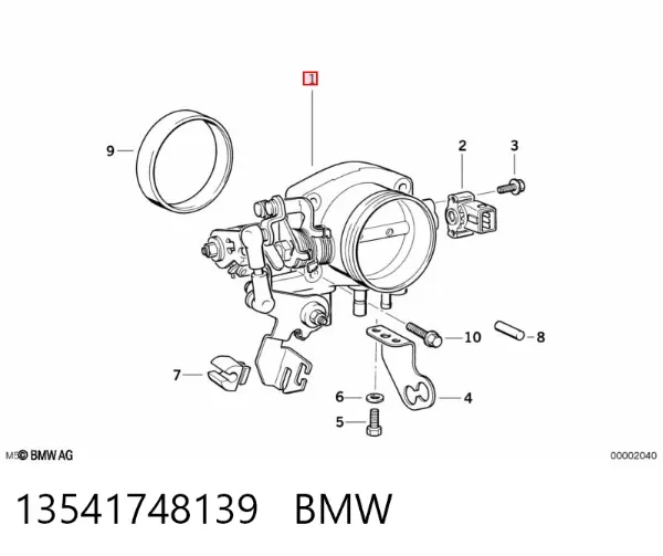 Дроссельная заслонка 13541748139 BMW