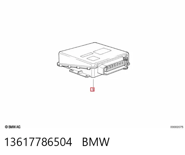 Блок управления двигателем 13617786504 BMW