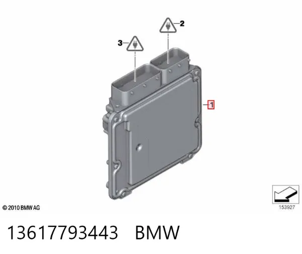 Блок управления двигателем 13617793443 BMW