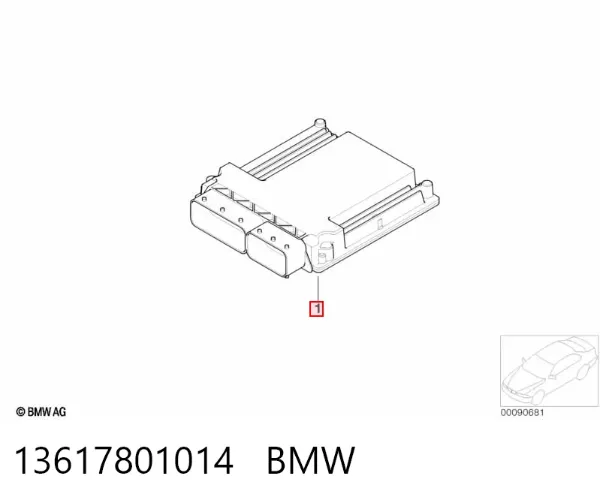 Блок управления двигателем 13617801014 BMW