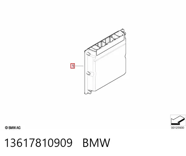 Блок управления двигателем 13617810909 BMW