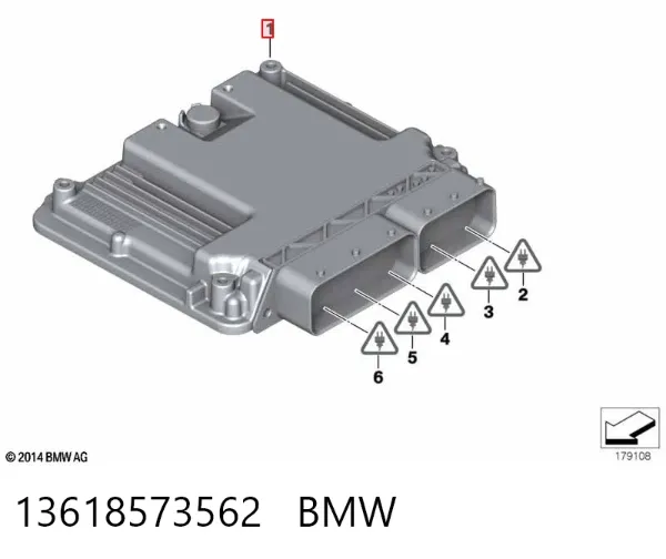 Блок управления двигателем 13618573562 BMW