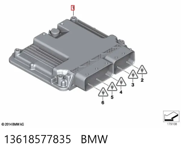 Блок управления двигателем 13618577835 BMW