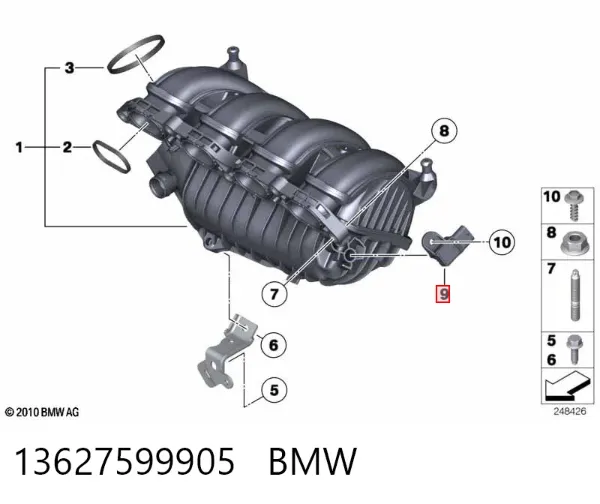 Датчик абсолютного давления 13627599905 BMW