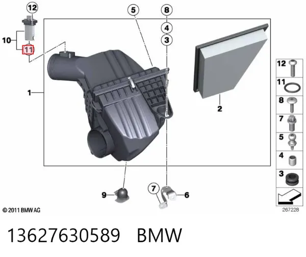 Прокладка крышки маслозаливной горловины 13627630589 BMW