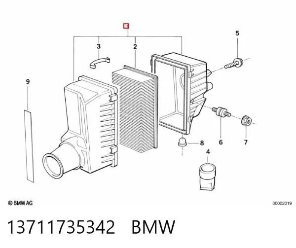 Корпус фильтра 13711735342 BMW