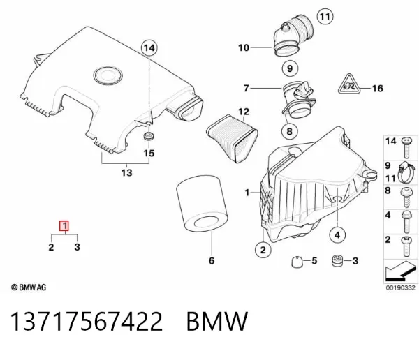Корпус фильтра 13717567422 BMW