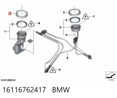 Крышка топливного насоса BMW 16116762417