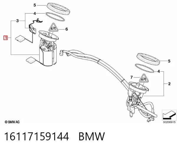 Бензонасос 16117159144 BMW