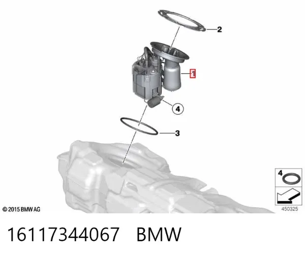 Бензонасос 16117344067 BMW