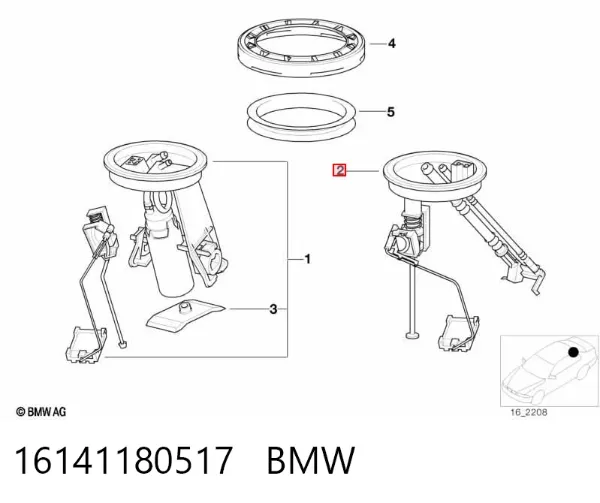 Датчик уровня топлива 16141180517 BMW