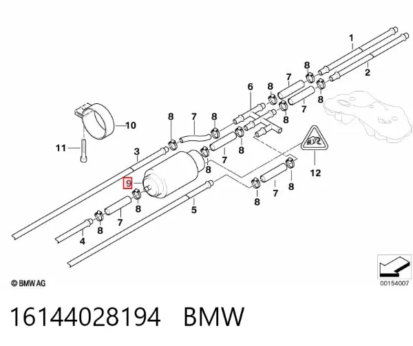 Магистральный бензонасос 16144028194 BMW