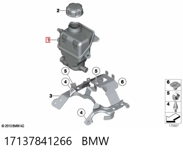 Бачок системы охлаждения 17137841266 BMW