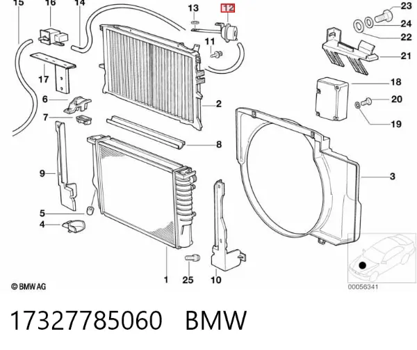 Дроссельная заслонка 17327785060 BMW