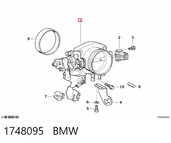 Дроссельная заслонка 1748095 BMW
