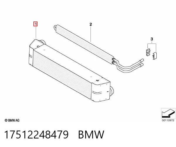 Интеркулер 17512248479 BMW