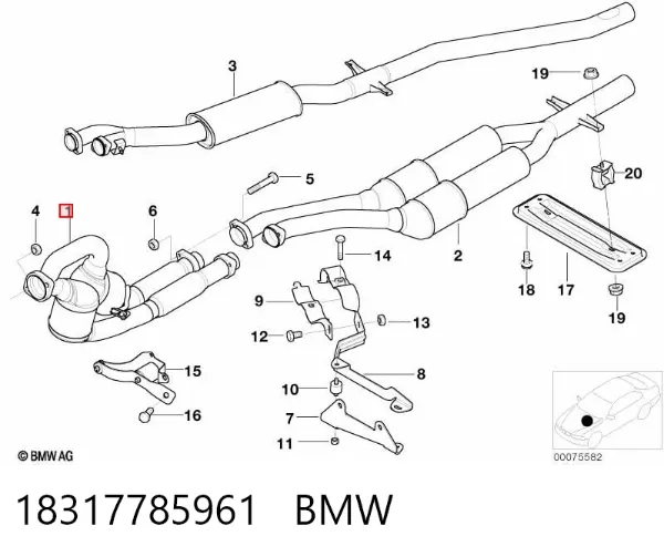 Катализатор 18317785961 BMW