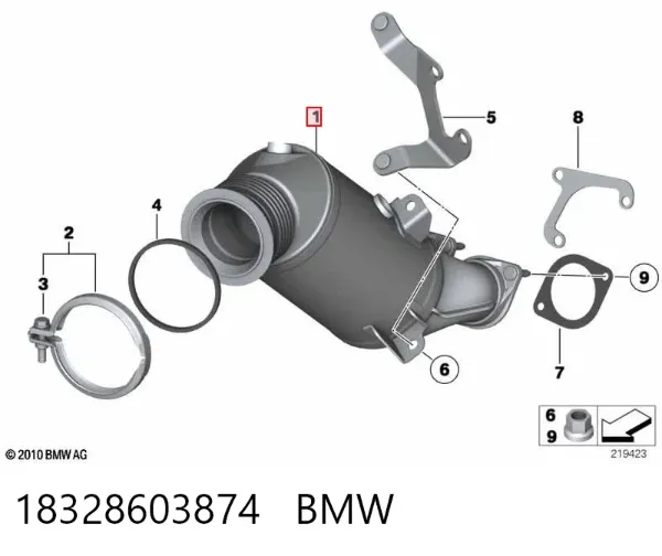 Катализатор 18328603874 BMW