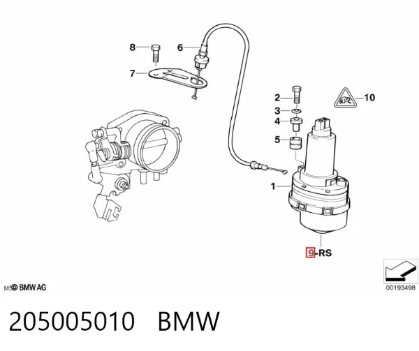 Регулятор дроссельной заслонки 205005010 BMW