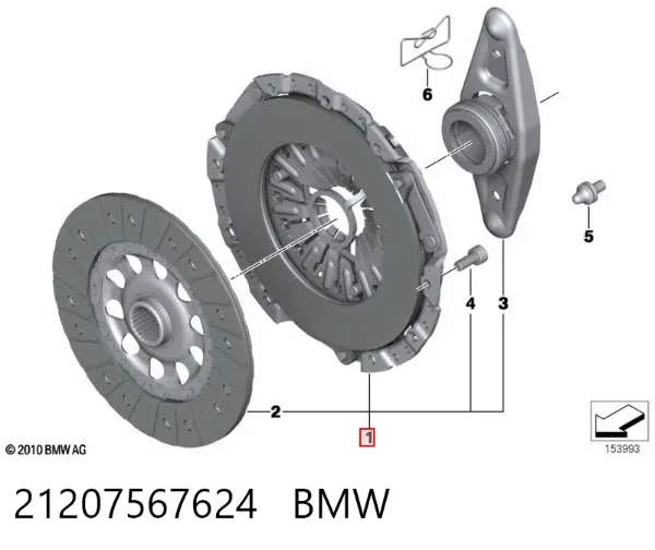 Сцепление 21207567624 BMW