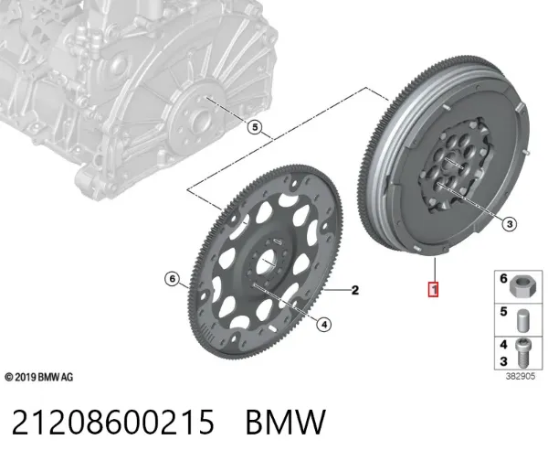 Маховик 21208600215 BMW