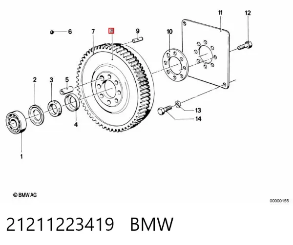 Маховик 21211223419 BMW