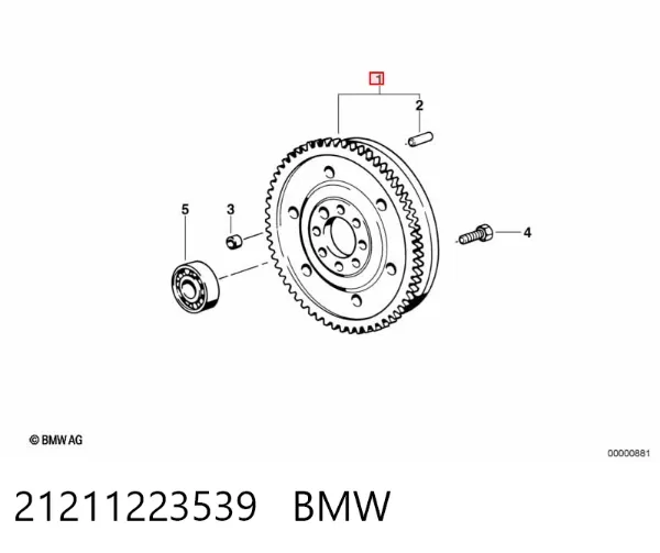 Маховик 21211223539 BMW