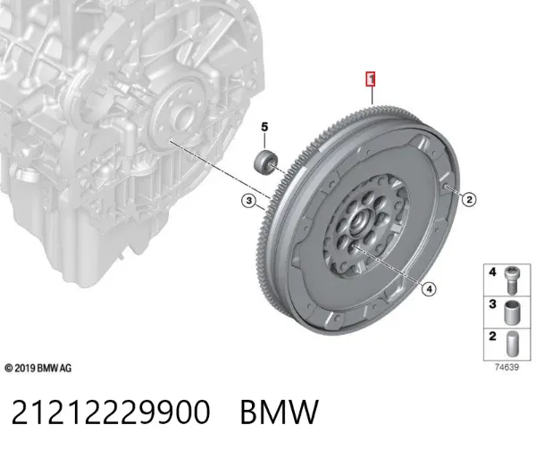 Маховик 21212229900 BMW