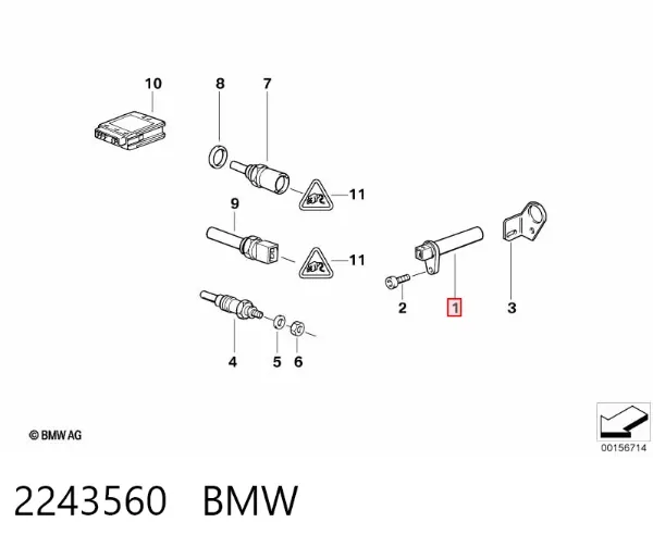 Датчик коленвала 2243560 BMW
