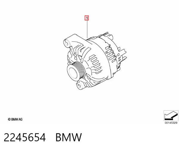 Генератор 2245654 BMW