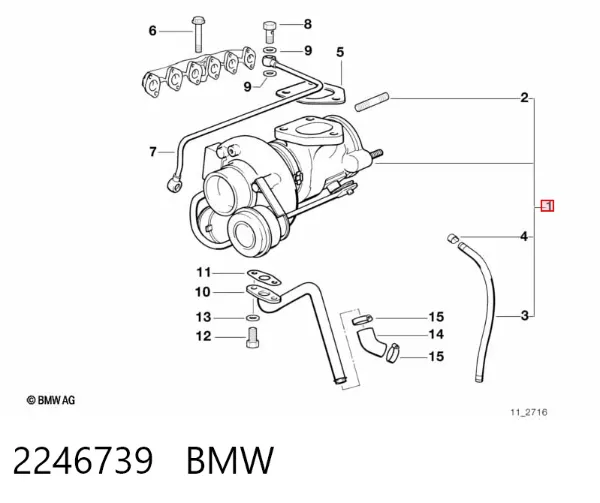 Турбина 2246739 BMW