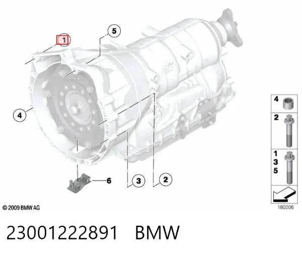 Болт ГБЦ 23001222891 BMW